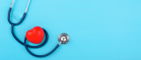 Heart and stethoscope.